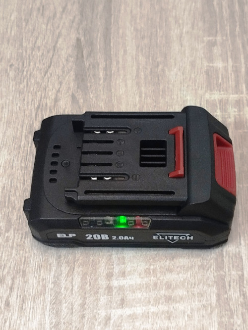 Аккумулятор ELITECH 20В 2,0А/ч, Li-ion (слайдер) E0911.050.00 АКБ 2020С