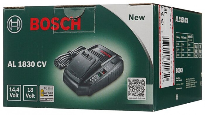 Зарядное устройство Bosch AL 1830 CV 14,4 – 18В 1600A005B3