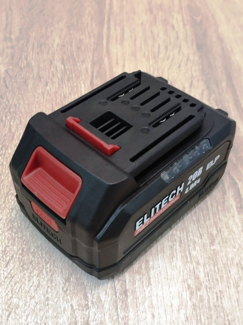 Аккумулятор ELITECH 20В 4,0А/ч, Li-ion (слайдер) RCB 2040S HD Professional