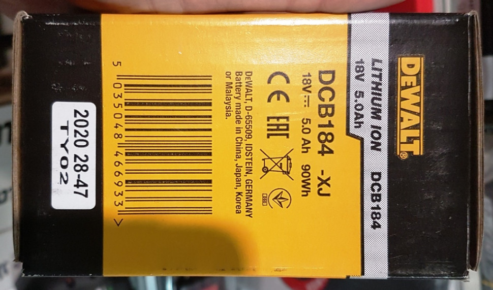 Dewalt аккумулятор 18в